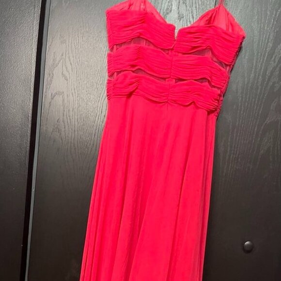 Cache Fuchsia Sweetheart High-Low Formal Dress SIZE 10 - Picture 8 of 13